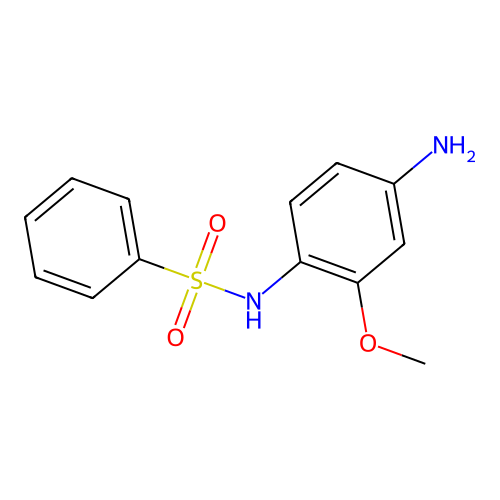 Benzenesulfonamide, N-(4-amino-2-methoxyphenyl)- structure