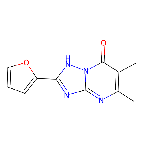 2-(Furan-2-yl)-5,6-dimethyl-[1,2,4]triazolo[1,5-a]pyrimidin-7-ol structure