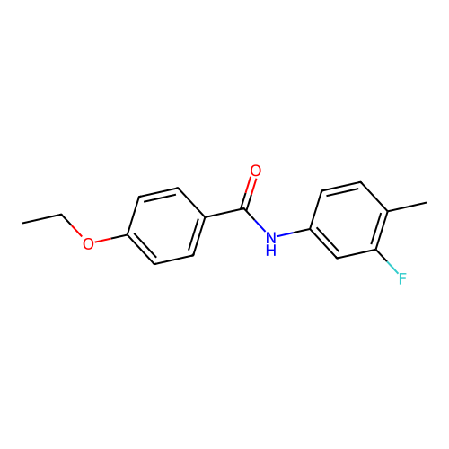 4-ethoxy-N-(3-fluoro-4-methylphenyl)benzamide structure