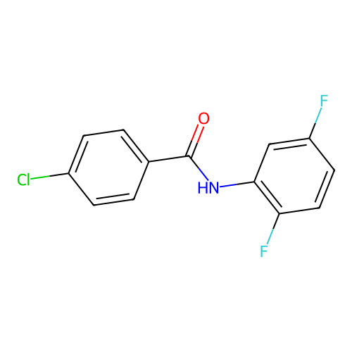 4-chloro-N-(2,5-difluorophenyl)benzamide structure
