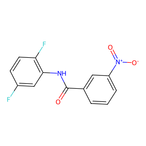 N-(2,5-difluorophenyl)-3-nitrobenzamide structure