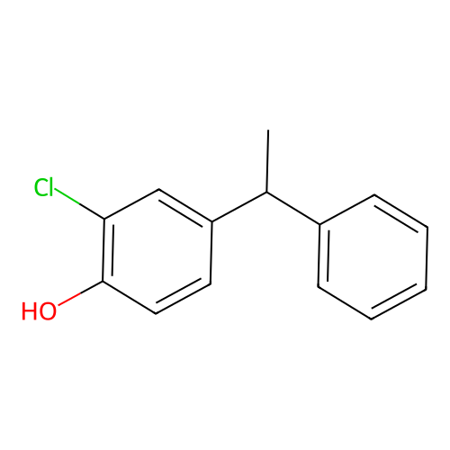2-Chloro-4-(1-phenylethyl)phenol structure