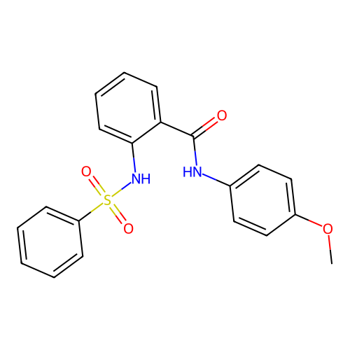 2-(benzenesulfonamido)-N-(4-methoxyphenyl)benzamide structure