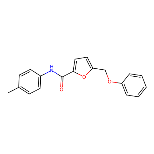 N-(4-methylphenyl)-5-(phenoxymethyl)furan-2-carboxamide structure