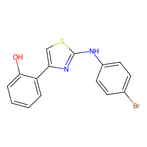 2-{2-[(4-Bromophenyl)amino]-1,3-thiazol-4-yl}phenol structure