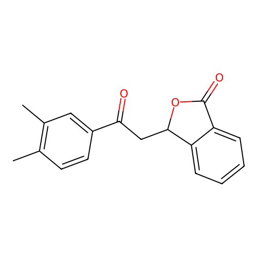 3-[2-(3,4-dimethylphenyl)-2-oxoethyl]-2-benzofuran-1(3H)-one structure
