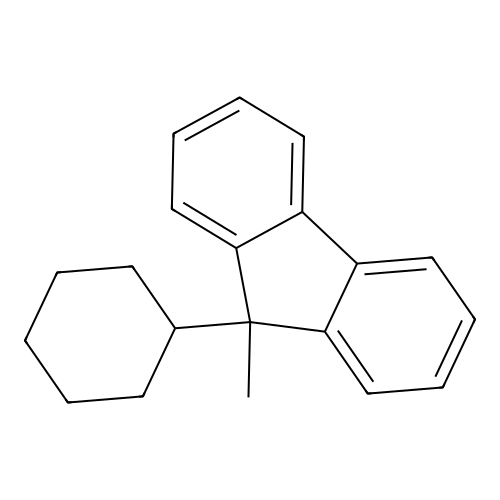 9-Cyclohexyl-9-methylfluorene structure