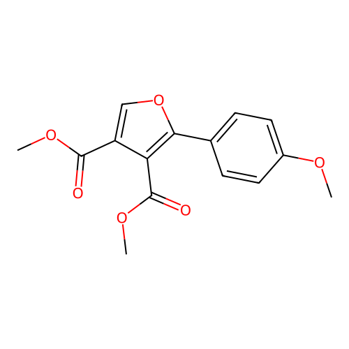 Dimethyl 2-(4-methoxyphenyl)furan-3,4-dicarboxylate structure