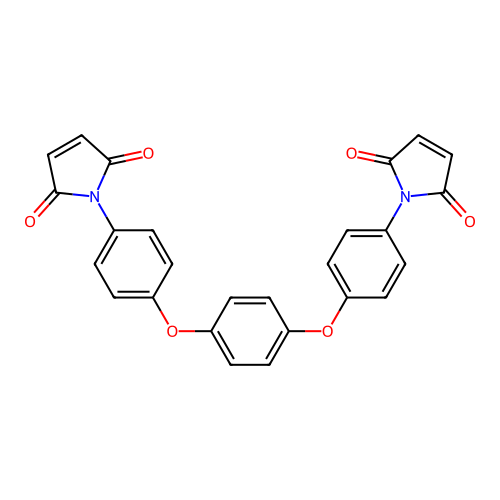 1,1'-((1,4-Phenylenebis(oxy))bis(4,1-phenylene))bis(1H-pyrrole-2,5-dione) structure