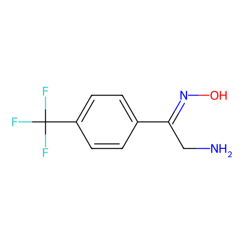 Ethanone,2-amino-1-[4-(trifluoromethyl)phenyl]-, oxime structure