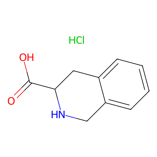 1,2,3,4-Tetrahydroisoquinoline-3-carboxylic acid hydrochloride structure
