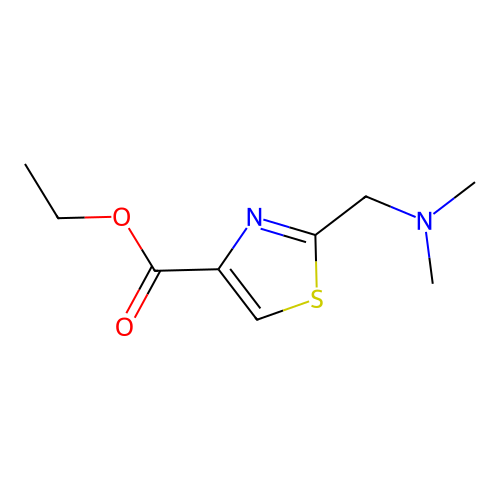 Ethyl 2-((dimethylamino)methyl)thiazole-4-carboxylate structure