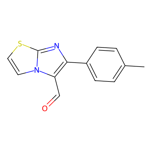 6-(4-Methylphenyl)imidazo[2,1-b][1,3]thiazole-5-carbaldehyde structure