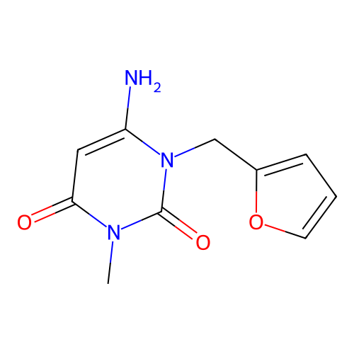 6-Amino-1-(furan-2-ylmethyl)-3-methylpyrimidine-2,4-dione structure