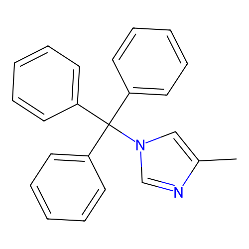 4-Methyl-1-trityl-1H-imidazole structure