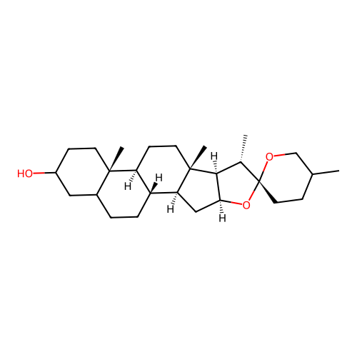Spirostan-3-ol structure
