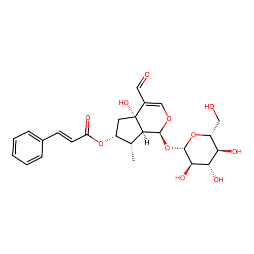 7-O-Cinnamoyltecomoside structure