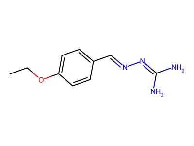 2-[(4-Ethoxyphenyl)methylideneamino]guanidine structure