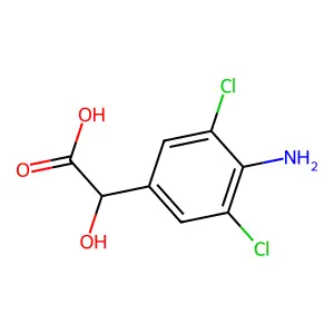 (4-氨基-3,5-二氯苯基)乙醇酸 structure