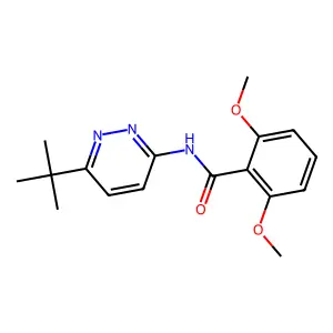 Benzamide, 2,6-dimethoxy-N-(6-(1,1-dimethylethyl)-3-pyridazinyl)- structure