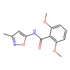 Benzamide, 2,6-dimethoxy-N-(3-methyl-5-isoxazolyl)- structure