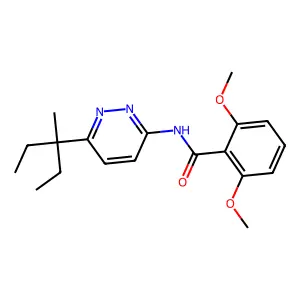Benzamide, N-[6-(1-ethyl-1-methylpropyl)-3-pyridazinyl]-2,6-dimethoxy- structure