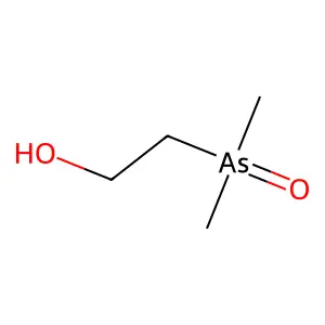 Ethanol, 2-(dimethylarsinyl)- structure