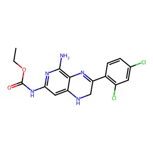 C16H15Cl2N5O2 structure