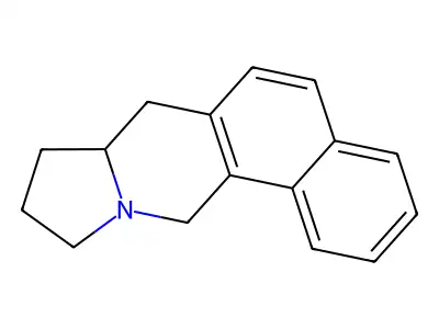 Benzo(h)pyrrolo(1,2-b)isoquinoline, 7,7a,8,9,10,12-hexahydro- structure