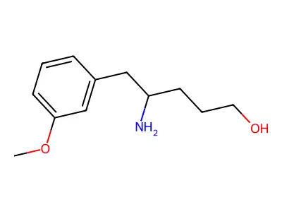 Benzenepentanol, delta-amino-3-methoxy- structure