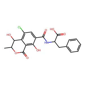 (4S)-4-Hydroxyochratoxin A structure