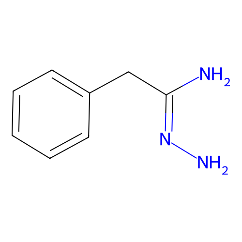 N'-amino-2-phenylethanimidamide structure