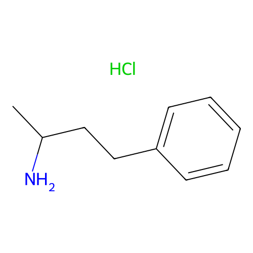 1-Methyl-3-phenylpropylamine hydrochloride structure