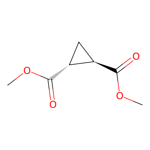 Dimethyl trans-1,2-cyclopropanedicarboxylate structure