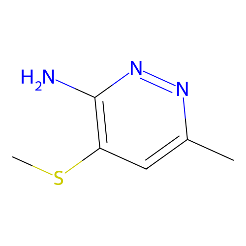 3-Pyridazinamine, 6-methyl-4-(methylthio)- structure