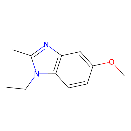 1-ethyl-5-methoxy-2-methyl-1H-benzo[d]imidazole structure