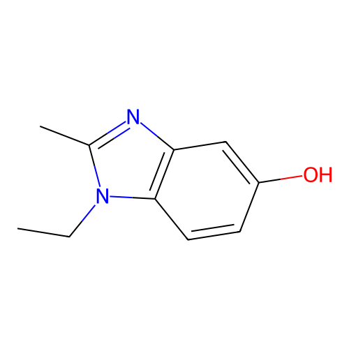 1-ethyl-2-methyl-1H-benzimidazol-5-ol structure