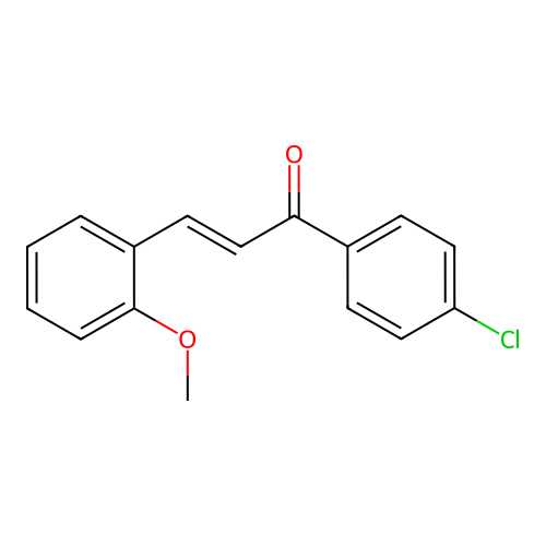 1-(4-Chlorophenyl)-3-(2-methoxyphenyl)prop-2-en-1-one structure