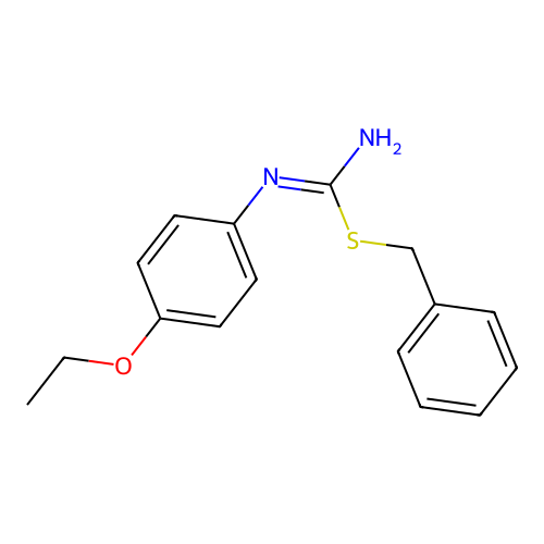 benzyl N'-(4-ethoxyphenyl)carbamimidothioate structure
