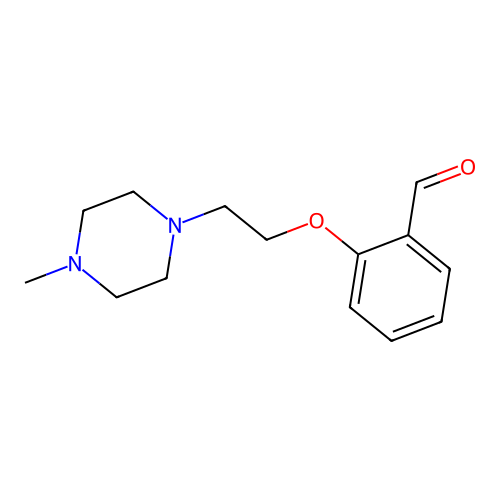 2-[2-(4-Methylpiperazin-1-yl)ethoxy]benzaldehyde structure