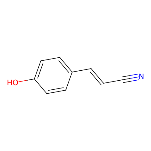 3-(4-Hydroxyphenyl)acrylonitrile structure