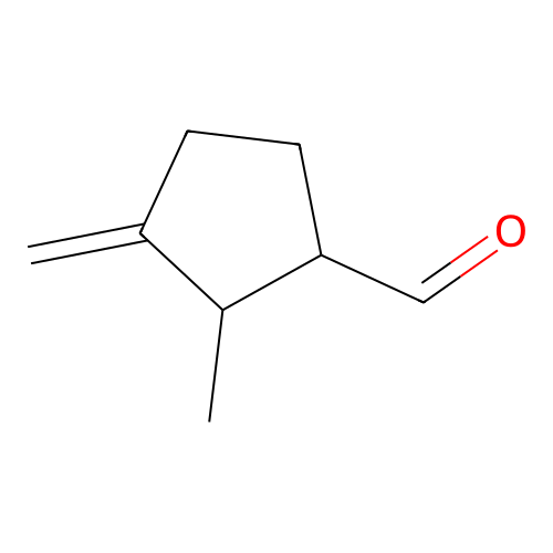Cyclopentanecarboxaldehyde, 2-methyl-3-methylene- structure