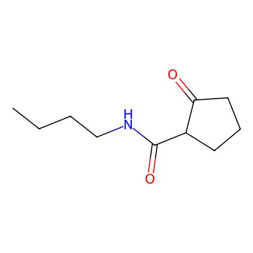 N-Butyl-2-oxocyclopentanecarboxamide structure