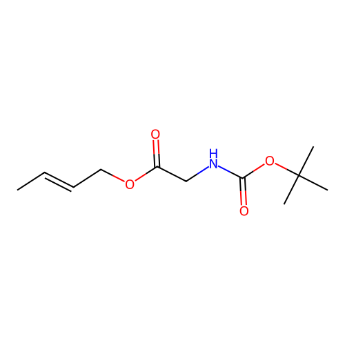 But-2-en-1-yl 2-{[(tert-butoxy)carbonyl]amino}acetate structure