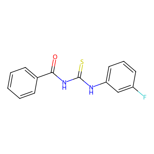 1-Benzoyl-3-(3-fluorophenyl)thiourea structure
