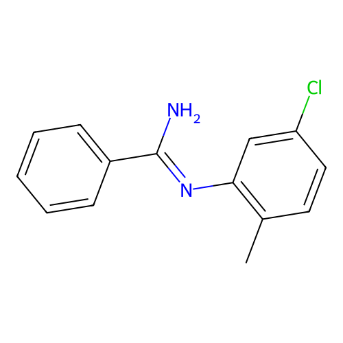 Benzenecarboximidamide, N-(5-chloro-2-methylphenyl)- structure
