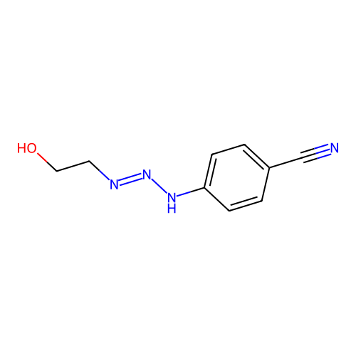 4-(2-(2-Hydroxyethylimino)hydrazinyl)benzonitrile structure