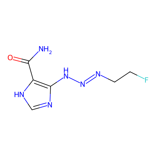 1H-Imidazole-4-carboxamide, 5-[3-(2-fluoroethyl)-1-triazenyl]- structure