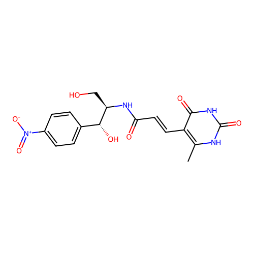 Sparsophenicol structure