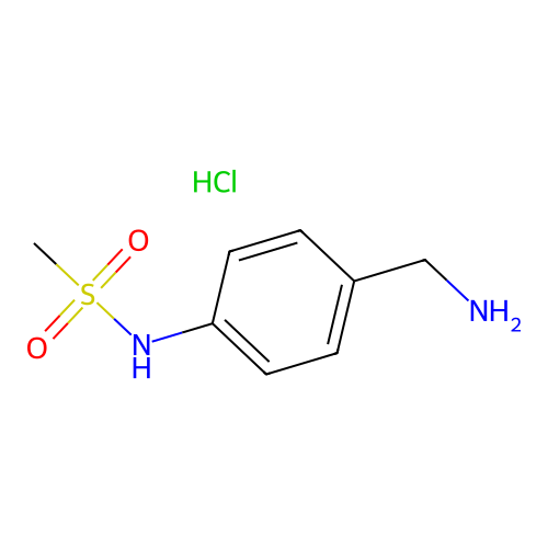 4-(Methylsulfonylamino)benzylamine hydrochloride structure